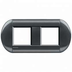 BT LL Сталь Рамка овальная, 2+2 мод арт. LNB4802M2AC