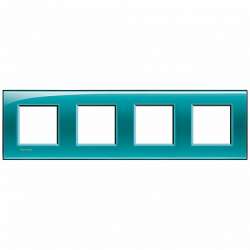 BT LL Зеленый Рамка прямоугольная, 2+2+2+2 мод арт. LNA4802M4VD
