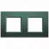 BT LL Зеленый шелк Рамка прямоугольная, 2+2 мод арт. LNA4802M2PK