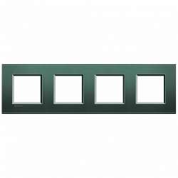 BT LL Зеленый шелк Рамка прямоугольная, 4 поста арт. LNA4802M4PK