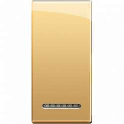 BT LL Золото Клавиша металлическая для овальных рамок, 1 мод арт. LN4931OC