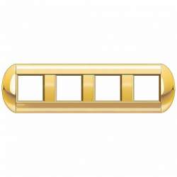BT LL Золото Рамка овальная, 2+2+2+2 мод арт. LNB4802M4OC