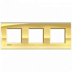 BT LL Золото Рамка прямоугольная, 2+2+2 мод арт. LNA4802M3OA
