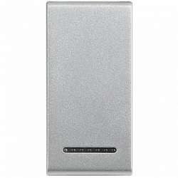 BT LTT Алюминий Клавиша 1-ая для выключателей и кнопок с линзой подсветки, 1 мод арт. NT4915M