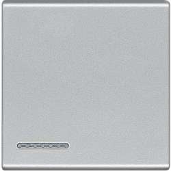 BT LTT Алюминий Клавиша 1-ая для выключателей и кнопок с линзой подсветки, 2 мод арт. NT4915/2M