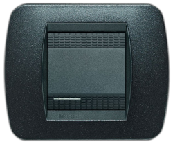 BT LV Чёрный Графит Рамка на 2 модуля арт. L4802GFN