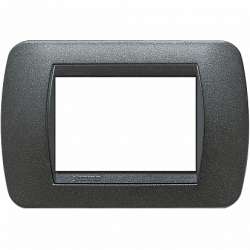 BT LV Чёрный Графит Рамка на 3 модуля арт. L4803GFN