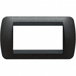 BT LV Чёрный Графит Рамка на 4 модуля арт. L4804GFN