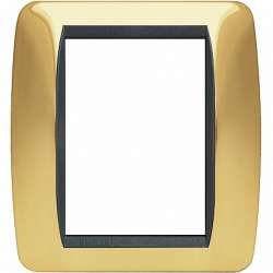 BT LV Натуральное Золото Рамка на 3+3 модуля арт. L4826OR