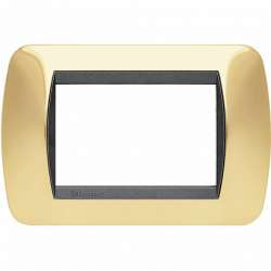 BT LV Натуральное Золото Рамка на 3 модуля арт. L4803OR