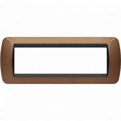 BT LV Окисленная Бронза Рамка на 7 модуля арт. L4807BO