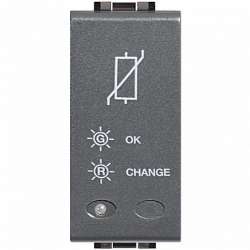 BT LV Разрядник 1P для установки совместно с розетками сети питания 1 модуль арт. L4536