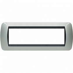 BT LV Светлый Алюминий Рамка на 7 модулей арт. L4807AL