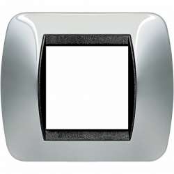 BT LV Светлый Титан Рамка на 2 модуля арт. L4802TC