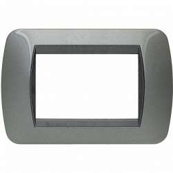 BT LV Тёмная Сталь Рамка на 3 модуля арт. L4803AC