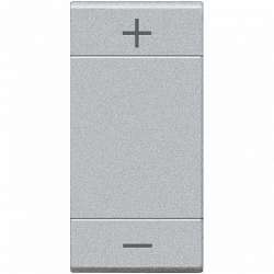 BT MH Алюминий Клавиша диммера +/- 1 модуль арт. NT4911ADN