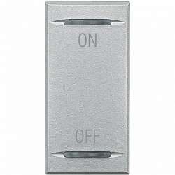 BT MH Axolute Алюминий Клавиша функциональная с символом ON-OFF 1 мод арт. HC4911AG