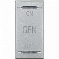 BT MH Axolute Алюминий Клавиша функциональная с символом ON-OFF-GEN 1 мод арт. HC4911AF