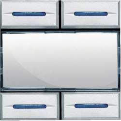 BT MH Axolute Алюминий Выключатель сценарный (4 сценария) 2 мод арт. HC4680