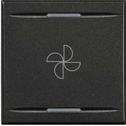 BT MH Axolute Антрацит Клавиша с символом вентилятор для системы автоматизации для 2 функций 2 мод арт. HS4911/2BC