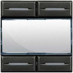 BT MH Axolute Антрацит Выключатель сценарный (4 сценария) 2 мод арт. HS4680