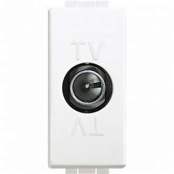 BT Разъём TV проходной коаксиальный, 1 модуль арт. C4202P