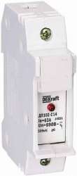 DEKraft ДП-102 Держатель предохр. типа C14 с LED индикацией 1P арт. 21386DEK