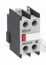 DEKraft KM-103 Приставка контактная доп.контакты 2НО лицевой установки ПК-03 арт. 24101DEK