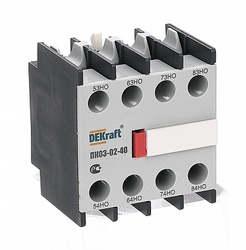DEKraft KM-103 Приставка контактная доп.контакты 4НО лицевой установки ПК-03 арт. 24103DEK