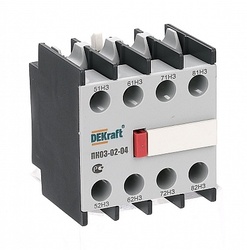 DEKraft KM-103 Приставка контактная доп.контакты 4НЗ лицевой установки ПК-03 арт. 24104DEK