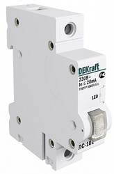 DEKraft ЛC-101 Белая Лампа LED сигнальная на DIN-рейку 1P арт. 18010DEK
