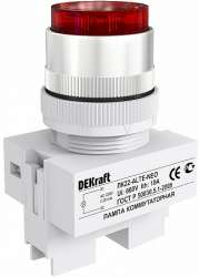 DEKraft ЛK-22 Красная неон Лампа коммутаторная ALTE D=22мм 220В арт. 25008DEK
