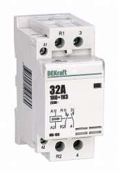 DEKraft МК-103 Контактор модульный 1НО+1НЗ 40А 230В арт. 18079DEK