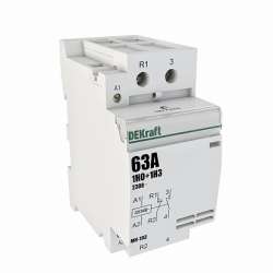 DEKraft МК-103 Контактор модульный 1НО+1НЗ 63А 230В арт. 18086DEK