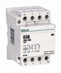 DEKraft МК-103 Контактор модульный 2НО+2НЗ 63А 230В арт. 18090DEK