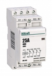 DEKraft МК-103 Контактор модульный 4НЗ 25А 230В арт. 18070DEK