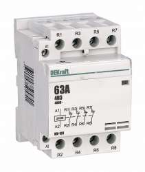 DEKraft МК-103 Контактор модульный 4НЗ 63А 230В арт. 18091DEK