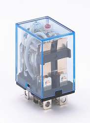 DEKraft ПР-102 Промежуточное реле 2 конт. с инд. LED 10А 12В AC арт. 23202DEK