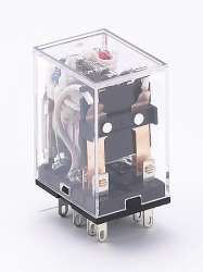 DEKraft ПР-102 Промежуточное реле 2 конт. с инд. LED 5А 12В AC арт. 23217DEK