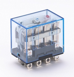 DEKraft ПР-102 Промежуточное реле 4 конт. с инд. LED 10А 24В AC арт. 23211DEK