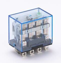 DEKraft ПР-102 Промежуточное реле 4 конт. с инд. LED 10А 24В DC арт. 23213DEK