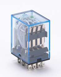 DEKraft ПР-102 Промежуточное реле 4 конт. с инд. LED 3А 24В DC арт. 23233DEK