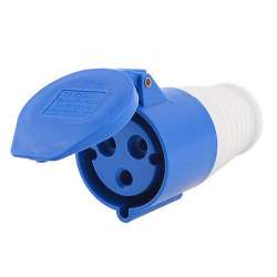 DEKraft РП-102 Розетка переносная 213 2Р+РЕ 16А 220В IP44 арт. 26010DEK