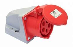 DEKraft РС-102 Розетка стационарная 115 3Р+РЕ+N 16А 380В IP44 арт. 26030DEK