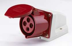 DEKraft РС-102 Розетка стационарная 124 3Р+РЕ 32А 380В IP44 арт. 26032DEK