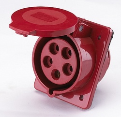 DEKraft РС-102 Розетка стационарная 125 3Р+РЕ+N 32А 380В IP44 арт. 26033DEK