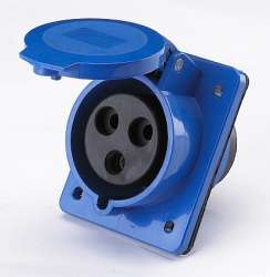 DEKraft РЩ-102 Розетка для скрытой проводки 423 2Р+РЕ 32А 220В IP44 арт. 26053DEK