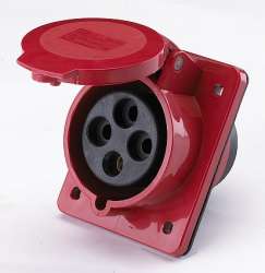 DEKraft РЩ-102 Розетка для скрытой проводки 424 3Р+РЕ 32А 380В IP44 арт. 26054DEK