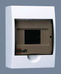 DEKraft ЩРН-П-6 Корпус модульный пластиковый IP41, 6 модулей навесной арт. 31009DEK