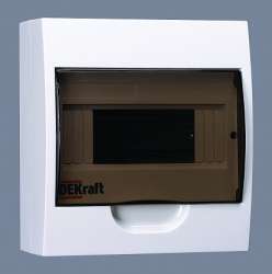 DEKraft ЩРН-П-8 Корпус модульный пластиковый IP41, 8 модулей навесной арт. 31010DEK